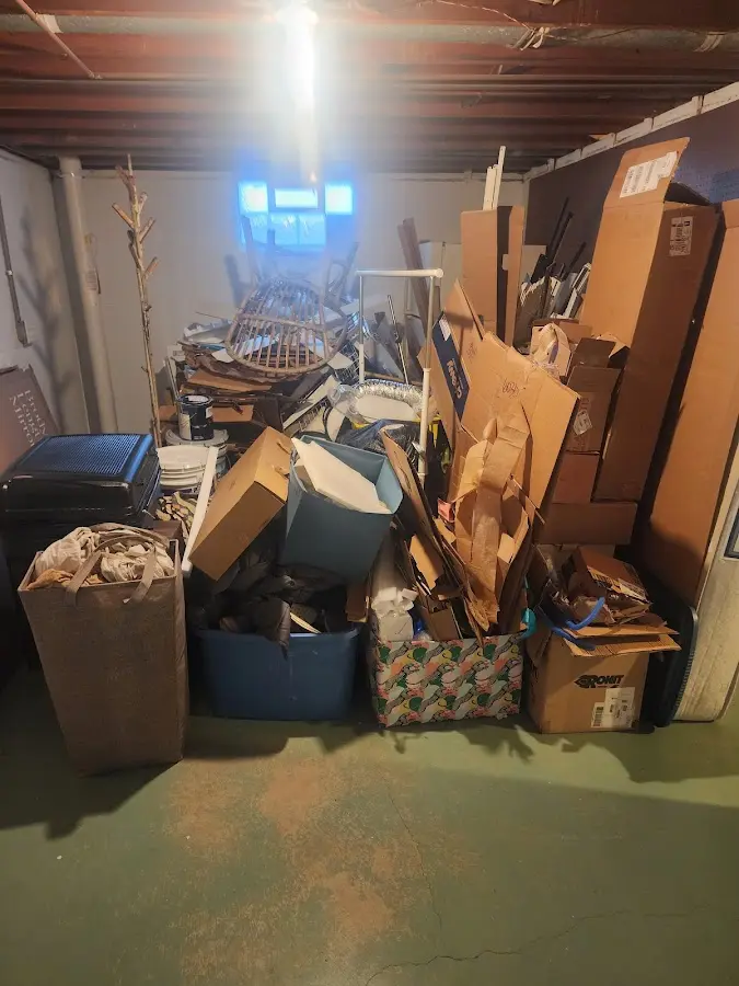 Roll-off dumpster container at job site for Concrete Dumpster Rental in Pleasant Grove